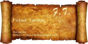 Fulea Tardos névjegykártya